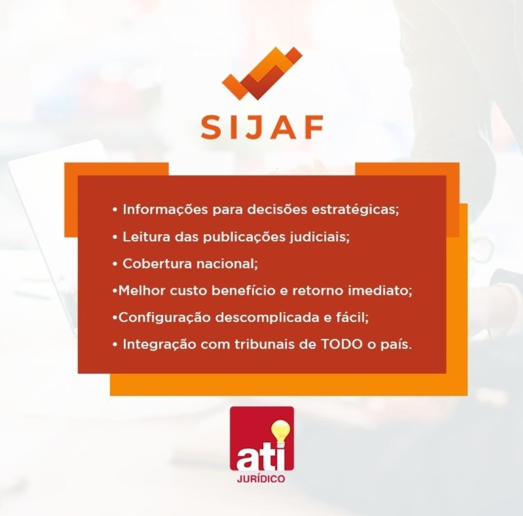 Painel principal do SIJAF